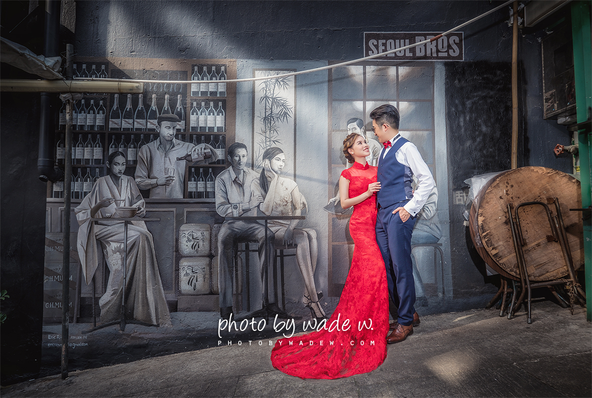 1200 Photo by wade w destination pre-wedding hong kong top 10 central graffiti vintage gown evening dress overseas